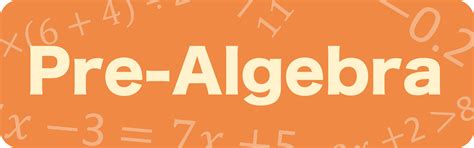 Pre-Algebra Basics 的图像结果