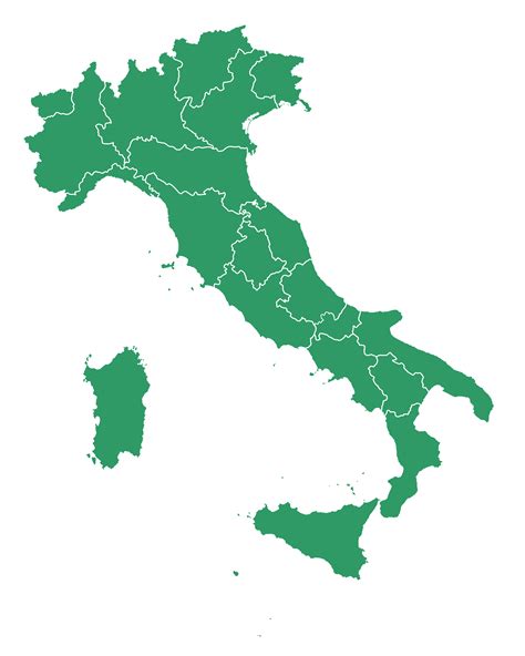 Italy Map Continent PNG