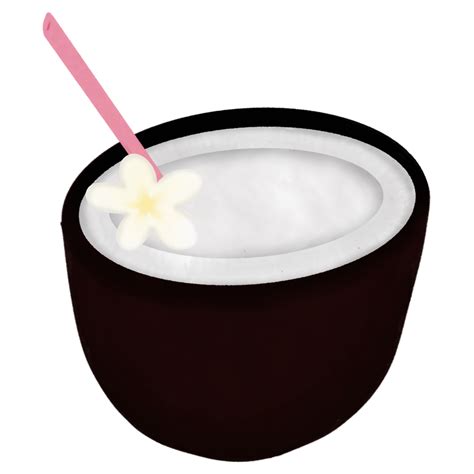 Summer time coconut clip art PNG , pro 27334902 PNG