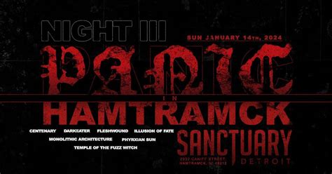Panic In Hamtramck (day three) at The Sanctuary 1/14, Sanctuary Detroit ...
