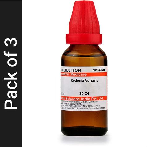 Buy DR.WILLMAR SCHWABE INDIA CYDONIA VULGARIS 30 CH DILUTION PACK OF 3 ...