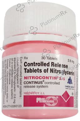 Nitrocontin 2.6mg CR Tablet 30s | Uses, Price & Substitutes