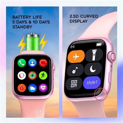 pTron Pulsefit P61 4.6 cm Full Touch Display Bluetooth Calling Fitness ...