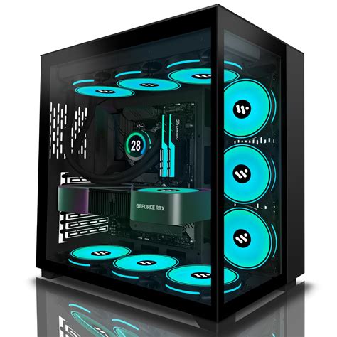 Kediers Pc Case Atx Tower Tempered Glass Gaming Computer Case ...