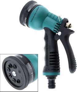 DARSHANAM WORLD Garden Hose Nozzle Spray Gun with 7 Adjustable Watering ...