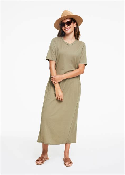 Viscose Blend Midi T-shirt Dress | Woolworths.co.za
