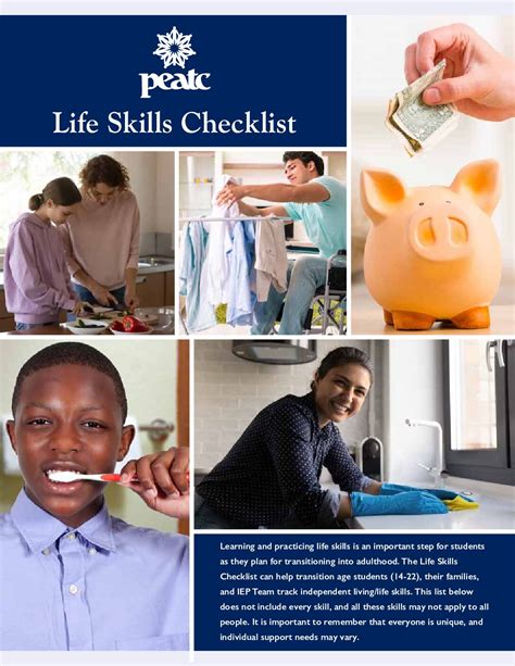 Life Skills Checklist - Exceptional Children's Assistance Center (ECAC)