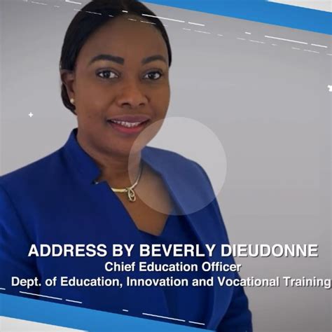 Address by Beverly Dieudonne Chief Education Officer on Child Cancer Month 2024 - Government of ...