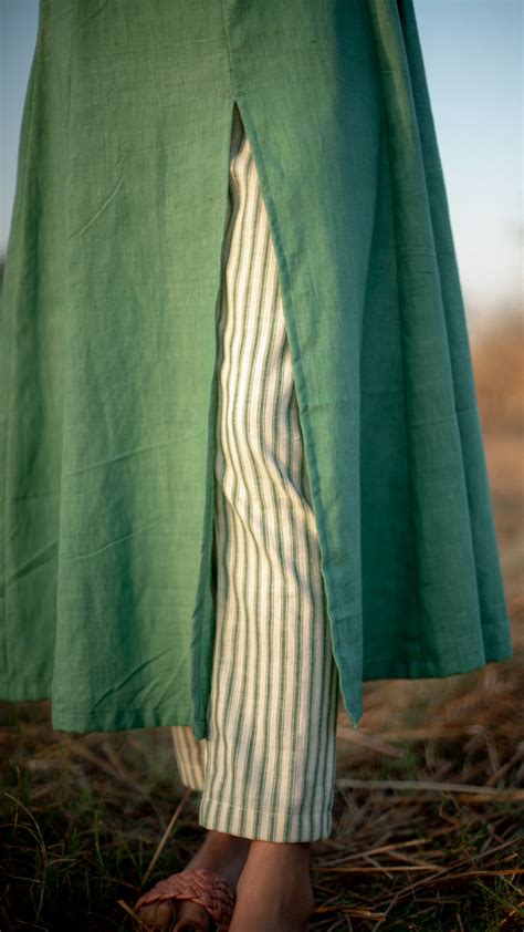 GREEN STRIPED CIGAR PANT – HOMEGROWN BY ALTEREGO