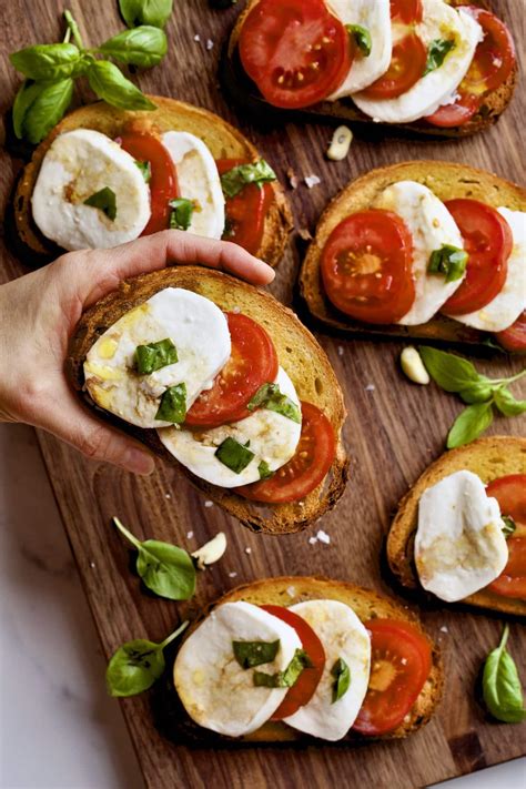 Easy Bruschetta Recipe with Mozzarella and Tomato Basil Cucina by Elena
