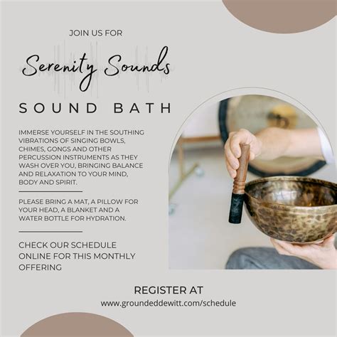 Serenity Sounds: An Hour of Sound Healing, 719 11th St, De Witt, IA ...