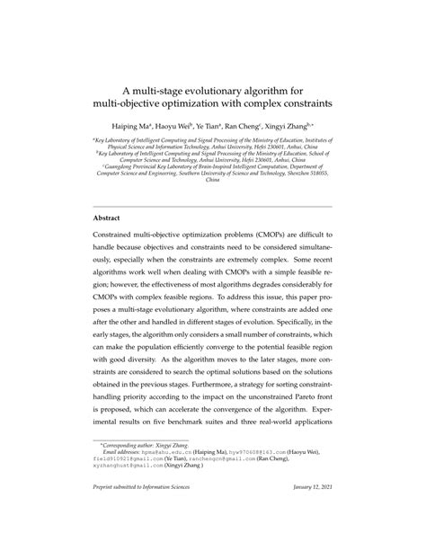 Multi-Objective Optimization Engineering Evolutionary Algorithm Deb 的图像结果