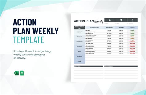 Free Editable Action Plan Templates in Excel to Download