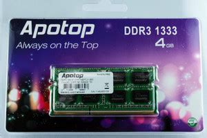 Apotop DDR3 4 GB (Dual Channel) Laptop SDRAM (DDR3-1333 SO-DIMM ...