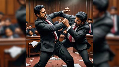 सुनवाई के दौरान गुस्साए वकील ने दूसरे वकील का होंठ चबाकर किया अलग ...