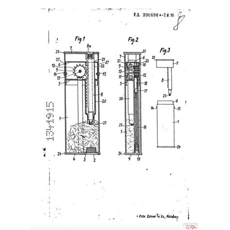 Image result for Exploded View Drawing of a Torch Lighter