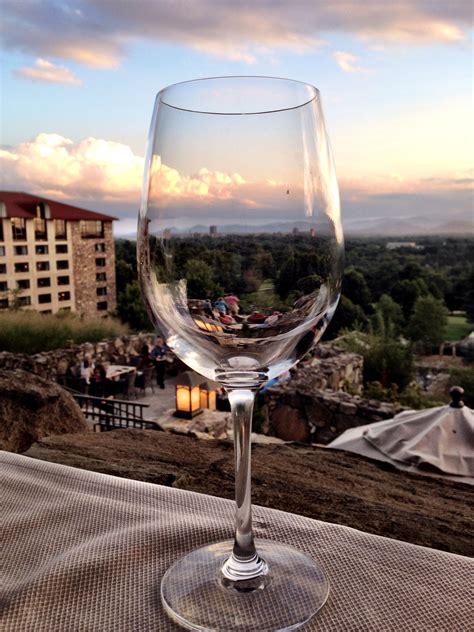 view from Sunset Terrace of Grove Park Inn - downtown Asheville NC in ...