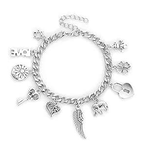 Buy Peora Silver Plated Fancy Adjustable & Openable Bracelet Stylish ...