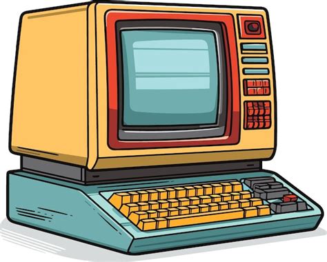 Retro Computer Illustration 的图像结果