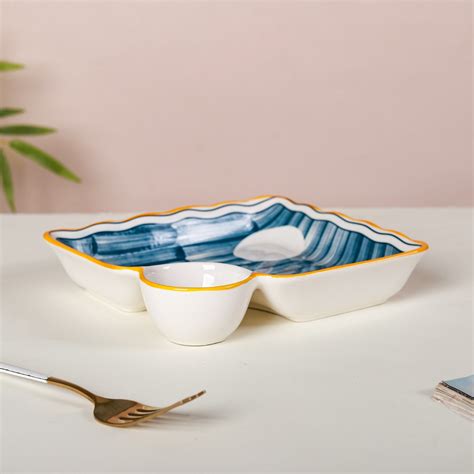 Chip and Dip Plate Nitori Online - Premium Section Plate | Nestasia