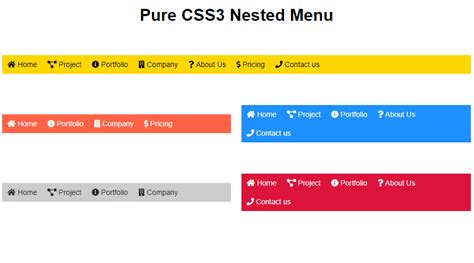 Image result for Horizontal Menu Hidden