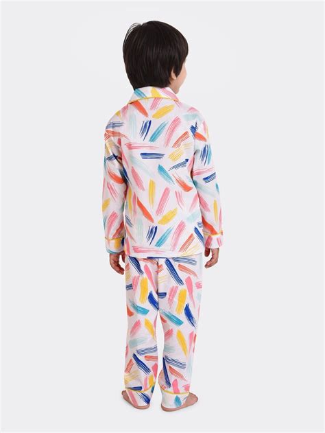 Brush Stroke Printed Nightsuit Set - koochi Poochi
