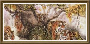 god & god's 124.46 cm Canvas HD Digital Painting 4912 Self Adhesive ...