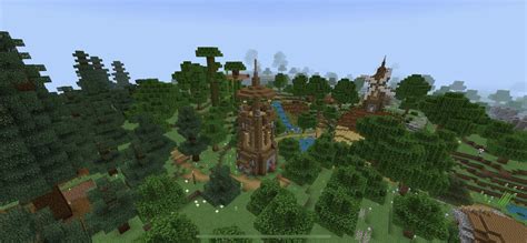 Watchtower with Tree Minecraft 的图像结果
