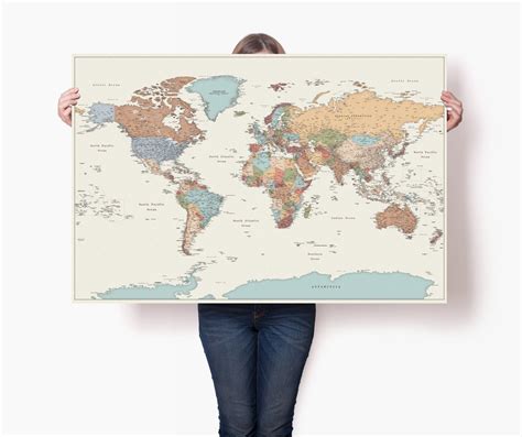Accurate World Map Poster 的图像结果