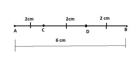 Two points on a line segment are marked such that the three parts they ...