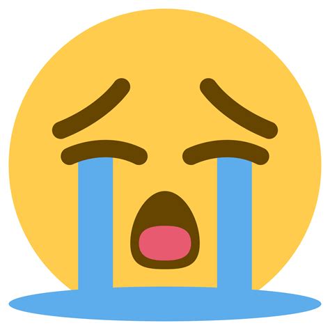 Cry Emoji, Sad Expression, Mourning Face, Tearful Face, Upset Symbol PNG