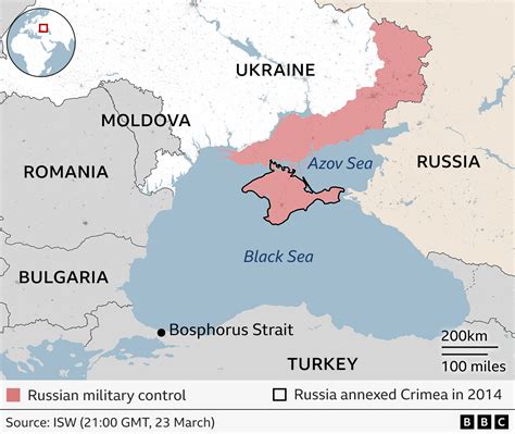 Map Of Russia Ukraine Black Sea