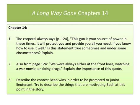 A long way_gone_unit_power_point_slides | PPTX