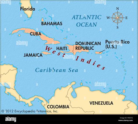 Political Map West Indies A Map Of The West Indies &c Mexico Or New
