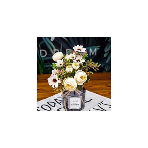 Buy Artificial and Dried Flower 12 Head/1 Bouquet Artificial Rose ...