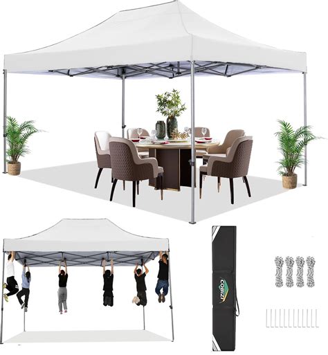 Amazon.com : COBIZI 10x15 Heavy Duty Pop up Canopy Tent Easy Up ...