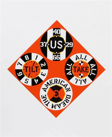 Robert Indiana, Red diamond from the American dream portfolio (48/395 ...