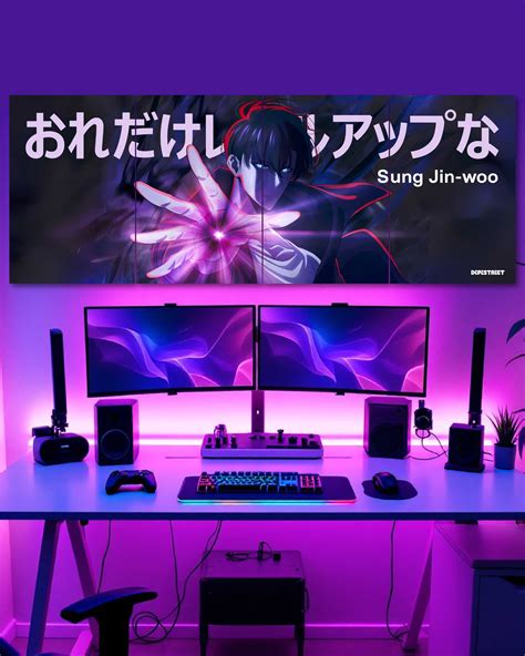 Solo Leveling Sung Jin-Woo Poster - (4 feet by 1.5 feet)– Dope Street