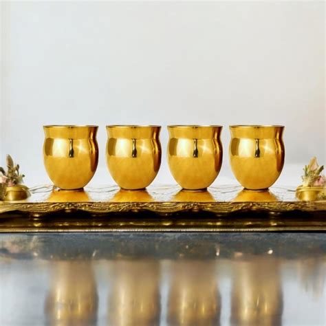 Buy Exclusivish Kullad Tea Cups (Set of 4) – Stainless Steel Double ...