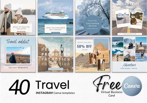 40 TRAVEL Canva Templates