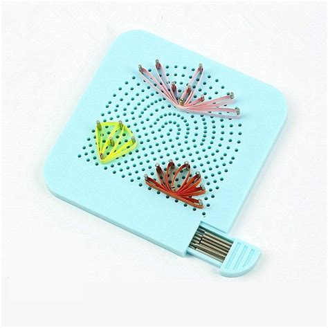 YURROAD YURROAD Quilling Tool Quil Board with Pins Storage Box, Grid ...