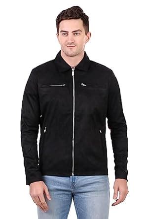 Buy MUTEME Men's Suede Faux Leather Jacket at Amazon.in