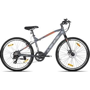 Hero Lectro Unisex 7S Speed Clix 26T Electric Cycle (16 Inches Frame ...