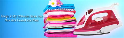 Pringle SI503 Non-Stick Soleplate 1250-Watt Steam Iron (Red) : Amazon ...