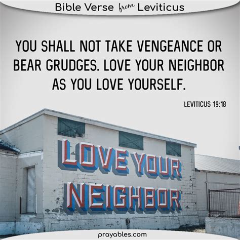 Bible: Leviticus 19:18 - Prayables