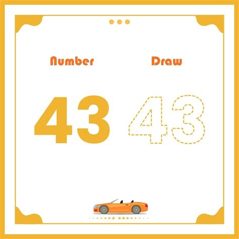 Number Drawing for Kids Vorschule Number Illustration Learning Activity ...
