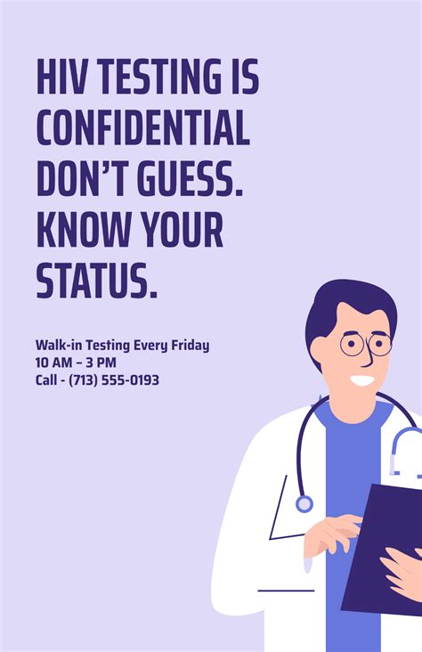 Free Hiv Aids Poster Templates, Editable and Printable