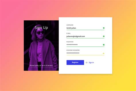 Image result for Creative Registration Forms