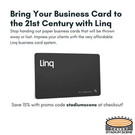 Bringing Your Business Card into the 21st Century with Linq - Stadium Scene