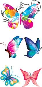 fashionoid 5 In 1 Beautiful Butterfly Waterproof Temporary Tattoo ...
